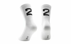 Chaussettes ASSOS Poker Socks "2" Blanc