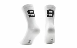 Chaussettes ASSOS Poker Socks "9" Blanc