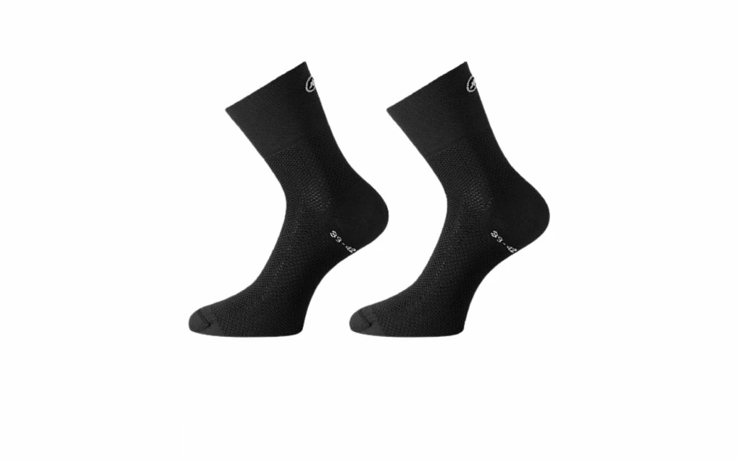 Chaussettes Vélo été Assos GT BlackSeries II Noir – Image 2