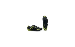 Chaussures Route Northwave Core Velcro Noir/Jaune