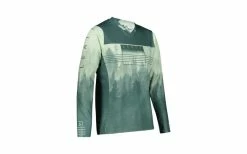 Maillot Manches Longues LEATT MTB Gravity 4.0 Vert Imprimé