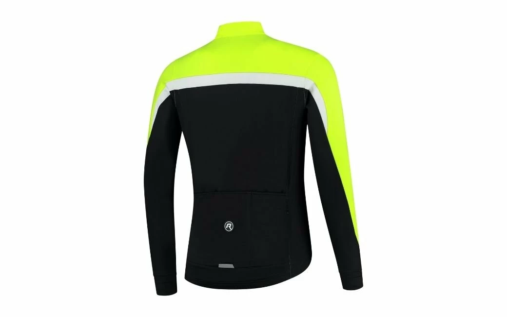 Maillot Manches Longues Rogelli Course Noir/Jaune – Image 2