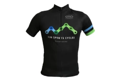 Maillot Vélo Fun Sports Cycles Noir