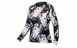 Maillot VTT Endura Femme MT500 ANIMO INK LTD Blanc/Noir - 2021