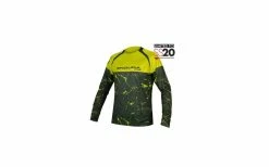 Maillot VTT Endura MT500 Marble Vert/jaune LTD